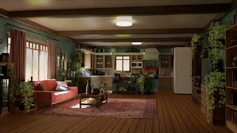 Evolution, casa de zoe, salón 01